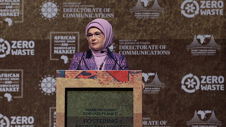 Emine Erdoğan: İklim değişikliğinin olumsuzluklarından öncelikli kırılgan gruplar etkilenecek