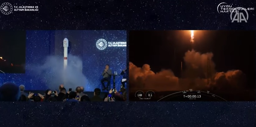 VİDEO / TÜRKSAT 5B'nin uzay yolculuğu başladı