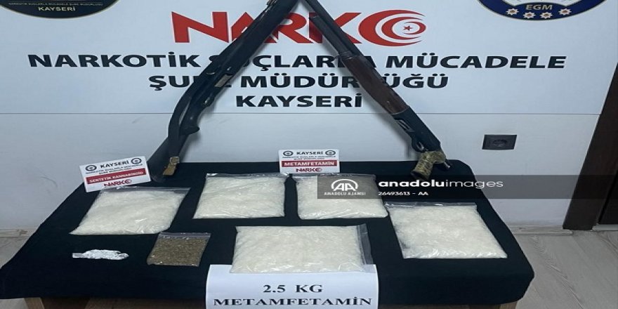 2,5 kilogram sentetik uyuşturucu ele geçirildi