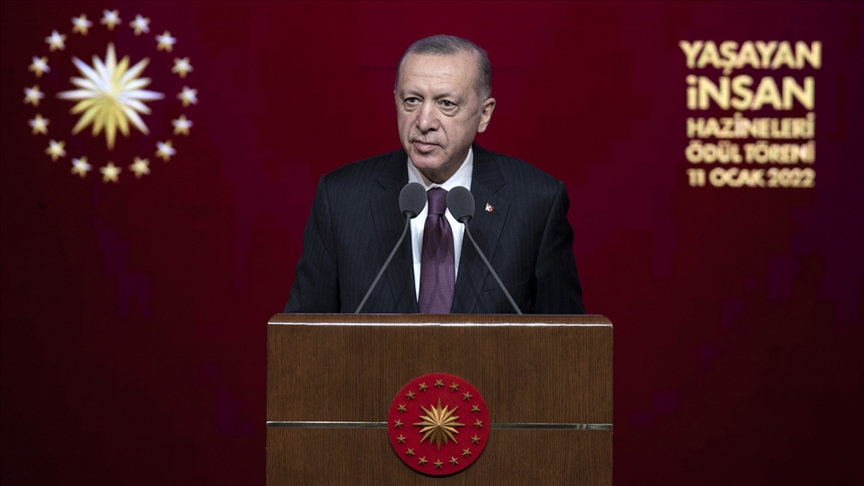 Cumhurbaşkanı: Ustalarımızın ve sanatkarlarımızın kabiliyetlerinin yaşatılmasını temin edeceğiz