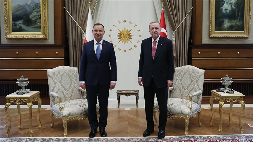 Cumhurbaşkanı Erdoğan, Polonya Cumhurbaşkanı Duda ile görüştü