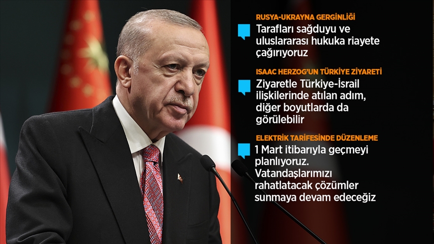 Erdoğan: Rusya’nın sözde Donetsk ve Luhansk'ı tanıma kararı kabul edilemez