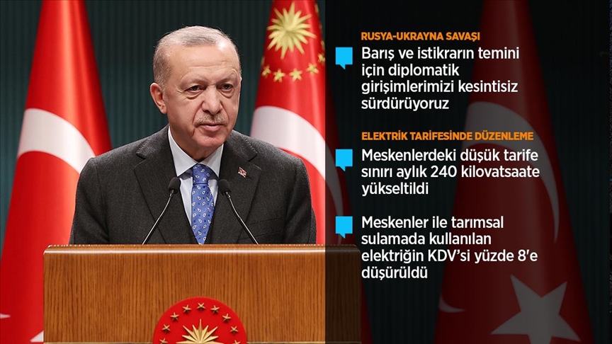 Erdoğan: Montrö Sözleşmesi'nin ülkemize verdiği yetkiyi kullanma kararındayız