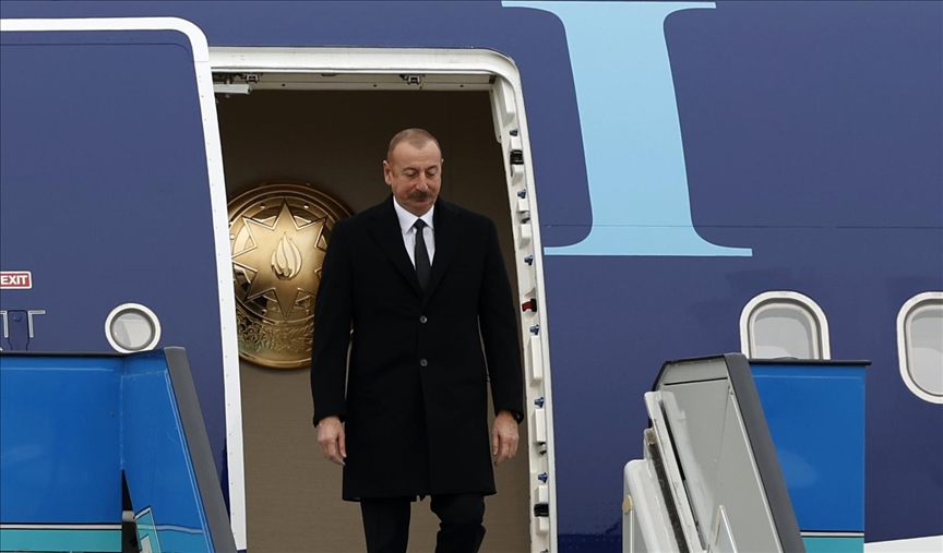 Azerbaycan Cumhurbaşkanı Aliyev, Türkiye'ye geldi