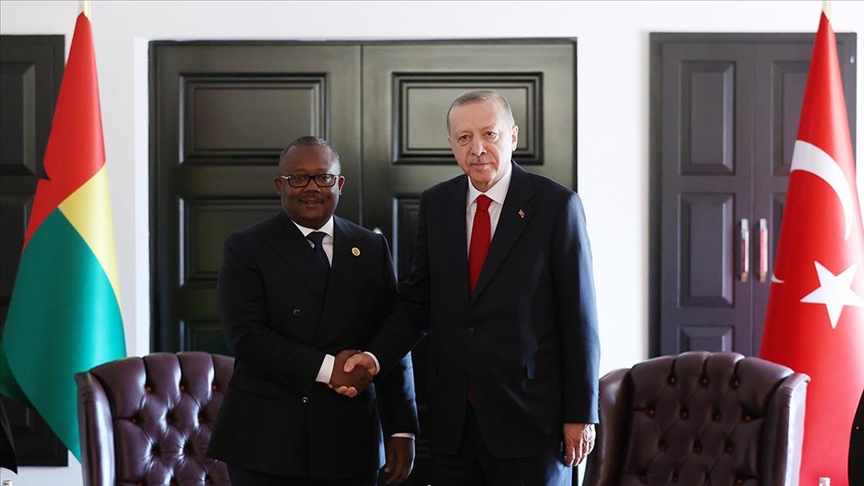 Cumhurbaşkanı Erdoğan, Gine Bissau Cumhurbaşkanı Embalo ile görüştü