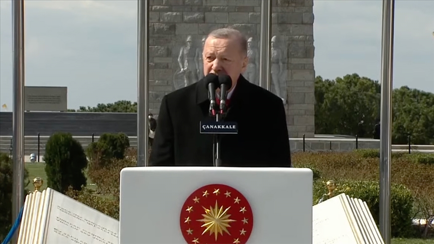 Erdoğan: Çanakkale Savaşları milletimizin büyük bir kahramanlık destanıdır