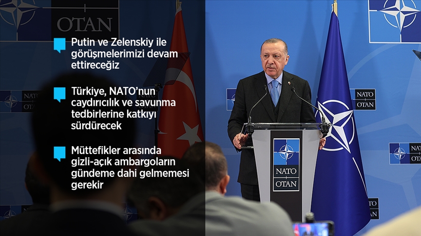 Cumhurbaşkanı Erdoğan'dan NATO ZİRVESİ'nde Mesajlar