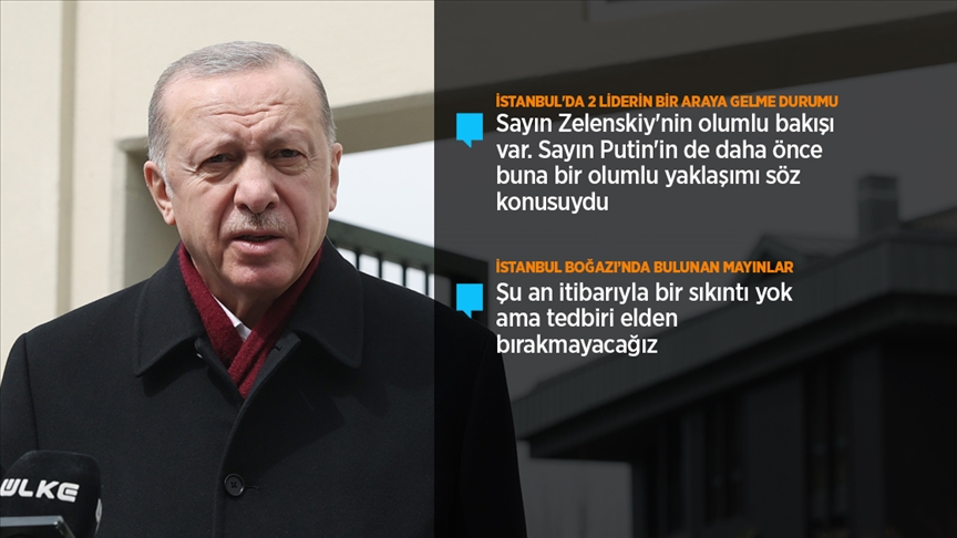 Erdoğan: İstanbul'daki liderler zirvesinde olumsuz gidişi olumlu hale dönüştürebilirsek mutluluk duyacağız