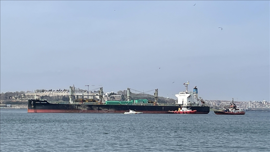 Yük gemisi Haydarpaşa Limanı'nda karaya oturdu