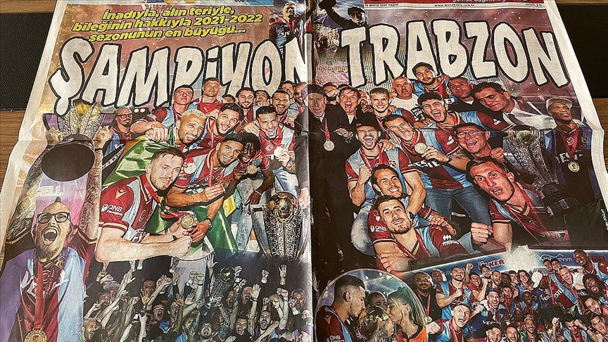 Trabzonspor'un kupa töreninin yerel basında yankıları sürüyor