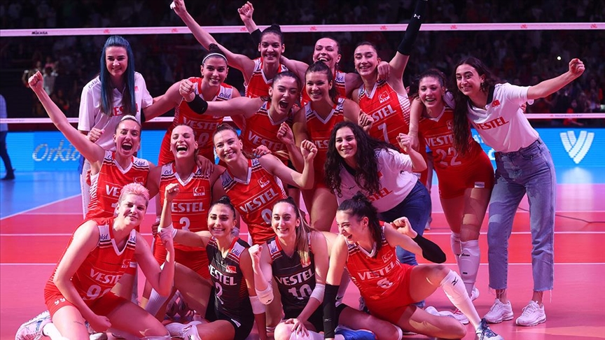 A Milli Kadın Voleybol Takımı Belçika'yı 3-1 yendi