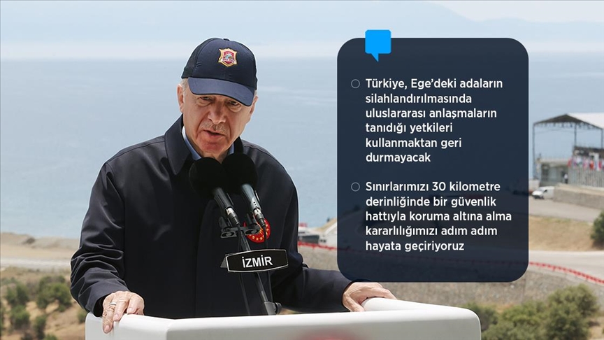 Cumhurbaşkanı Erdoğan: Yunanistan’ı aklını başına alması konusunda ikaz ediyoruz