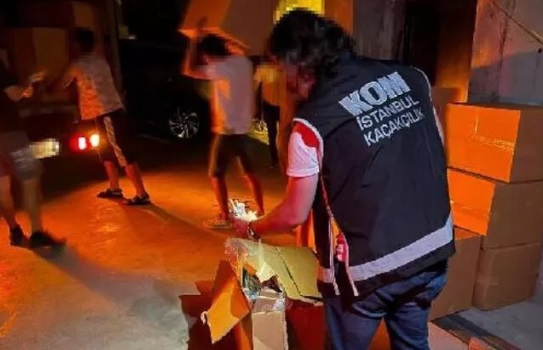 İst'da TÜTÜN KAÇAKÇILIĞI operasyonu