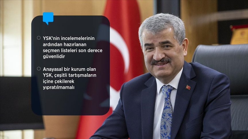 YSK Başkanı Akkaya, sandık seçmen listelerinin oluşumunu anlattı