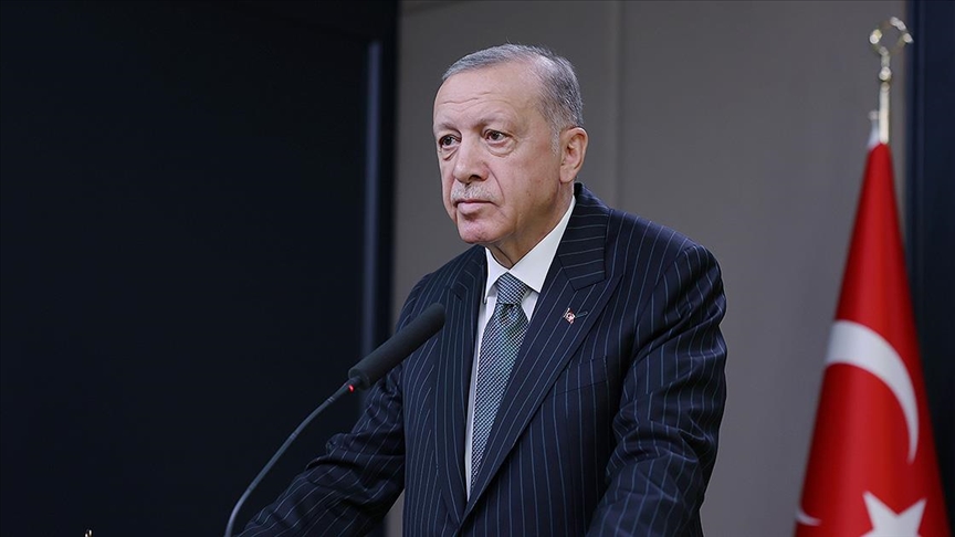 Cumhurbaşkanı Erdoğan Esenboğa Havalimanı'nda Açıklamalar