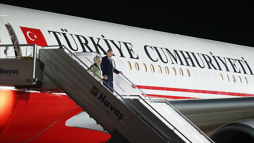 Cumhurbaşkanı Erdoğan, Kazakistan'daki temaslarının ardından yurda döndü