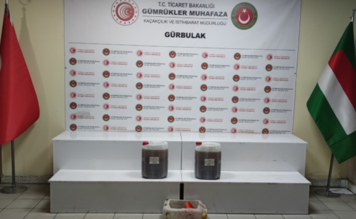 Gürbulak Gümrük Kapısı'nda 42 litre uyuşturucu ele geçirildi