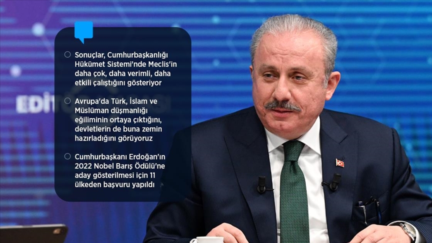 TBMM Başkanı Şentop: Cumhurbaşkanımızın aday olması ile ilgili hiçbir problem yok