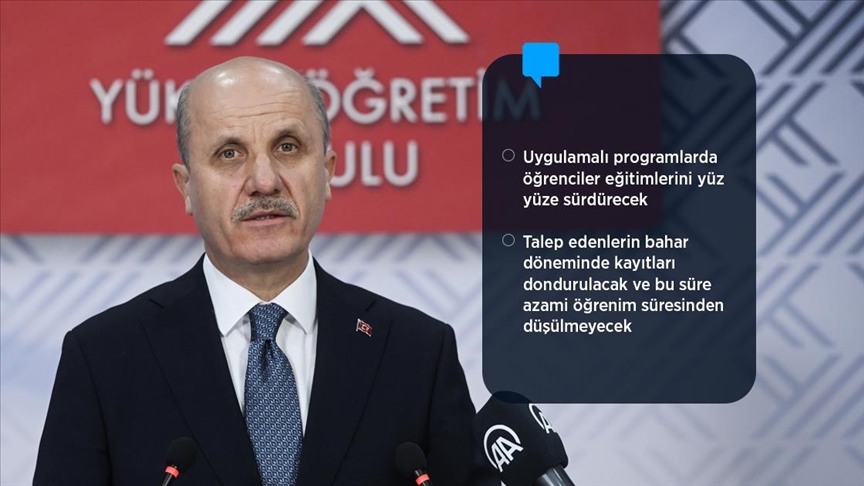 Özvar: Nisan başı itibarıyla yüz yüze eğitimin de olduğu hibrit seçenek değerlendirilecek