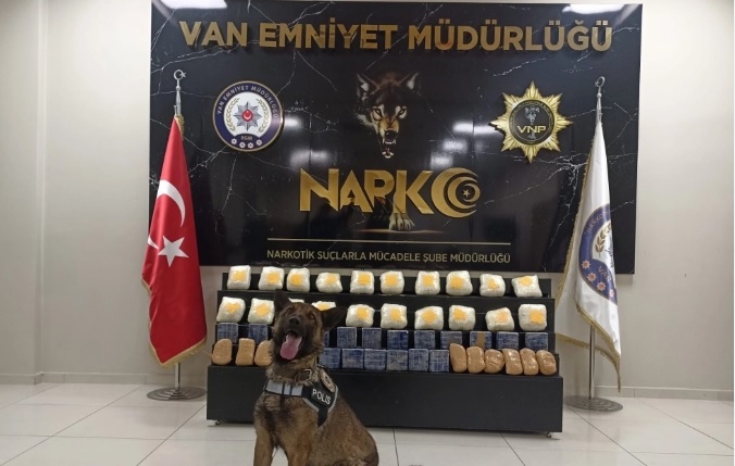 Van'da 37 kilo 600 gram uyuşturucu ele geçirildi!