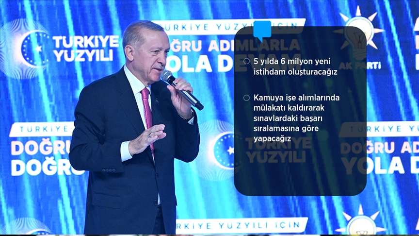 Cumhurbaşkanı Erdoğan: Cumhurbaşkanlığı Hükümet Sistemi'ni Türkiye Yüzyılı hedeflerine göre restore edeceğiz