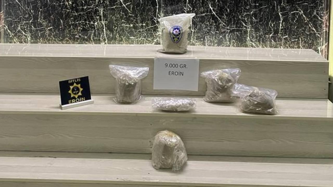 Bitlis'te 9 kilogram EROİN yakalandı