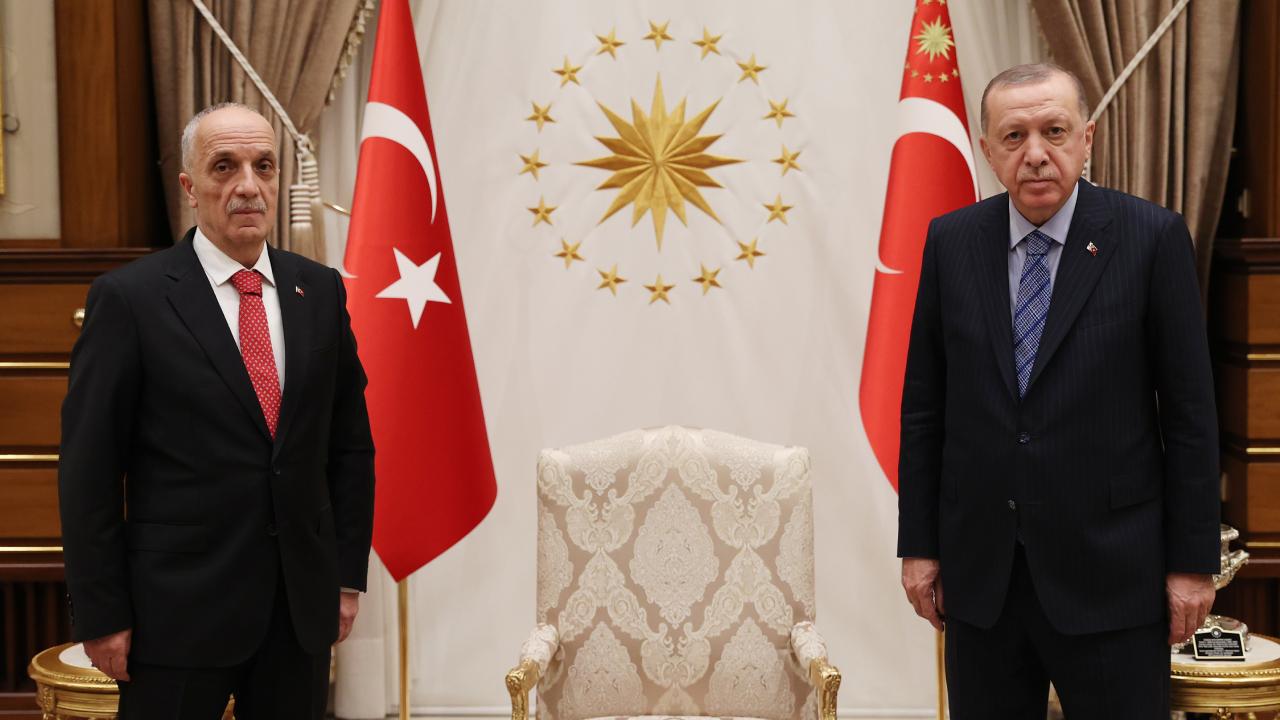 Cumhurbaşkanı Erdoğan, TÜRK-İŞ Başkanı Atalay'ı kabul etti