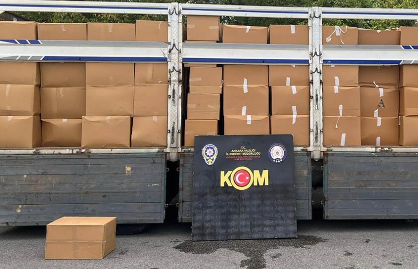 Ankara'da 6 MİLYONLUK Kaçak Sigara operasyonu