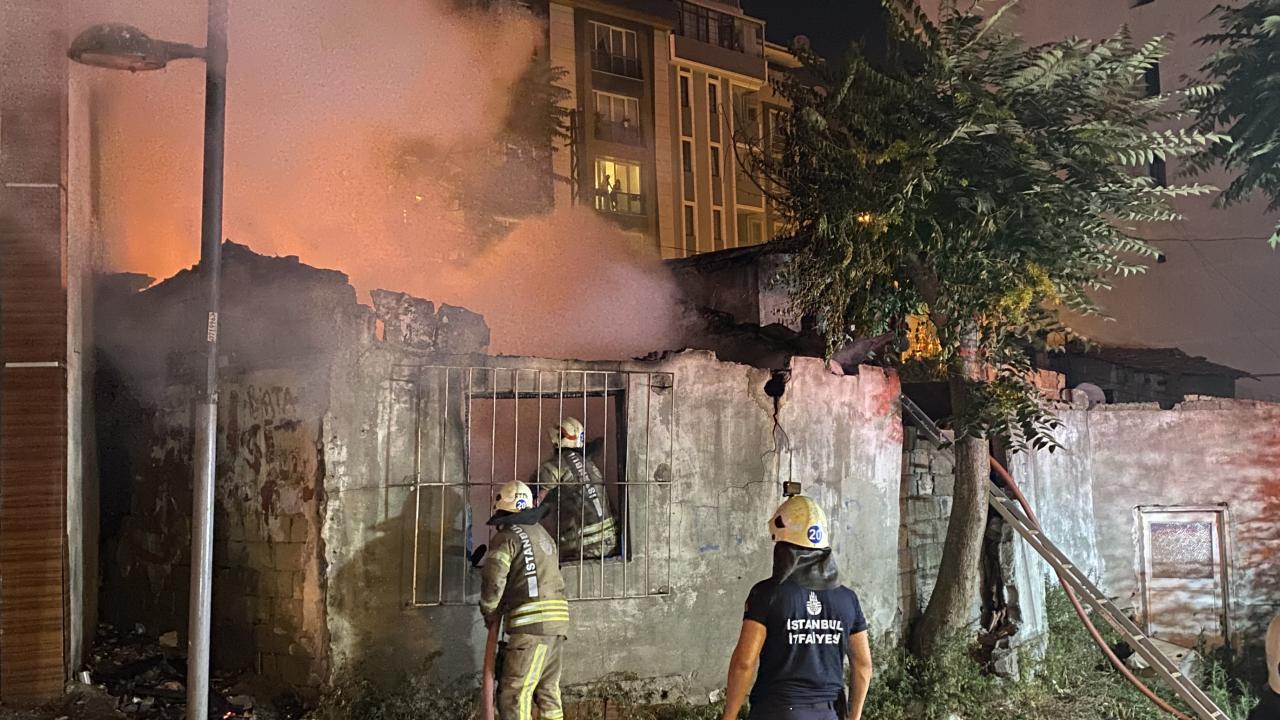 Başkentte gecekondu yangını