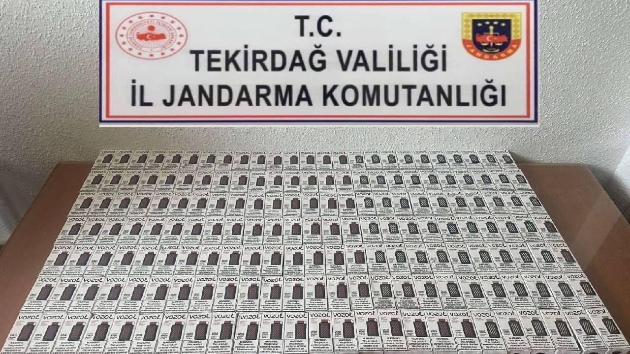 Tekirdağ'da 193 kaçak elektronik sigara ele geçirildi!