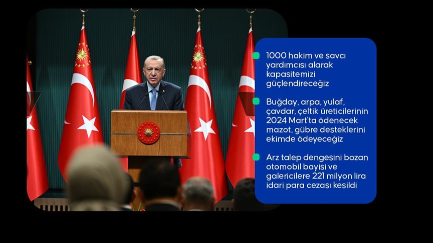 Erdoğan: 1000 hakim ve savcı yardımcısı alarak kapasitemizi güçlendireceğiz