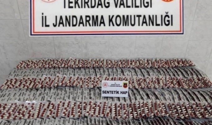 TEKİRDAĞ Çorlu ilçesinde 3 Bin 660 Sentetik Hap Ele Geçirildi!