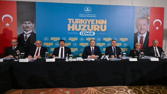 Yerlikaya başkanlığında İzmir'de “Türkiye’nin Huzuru Toplantısı” gerçekleştirildi