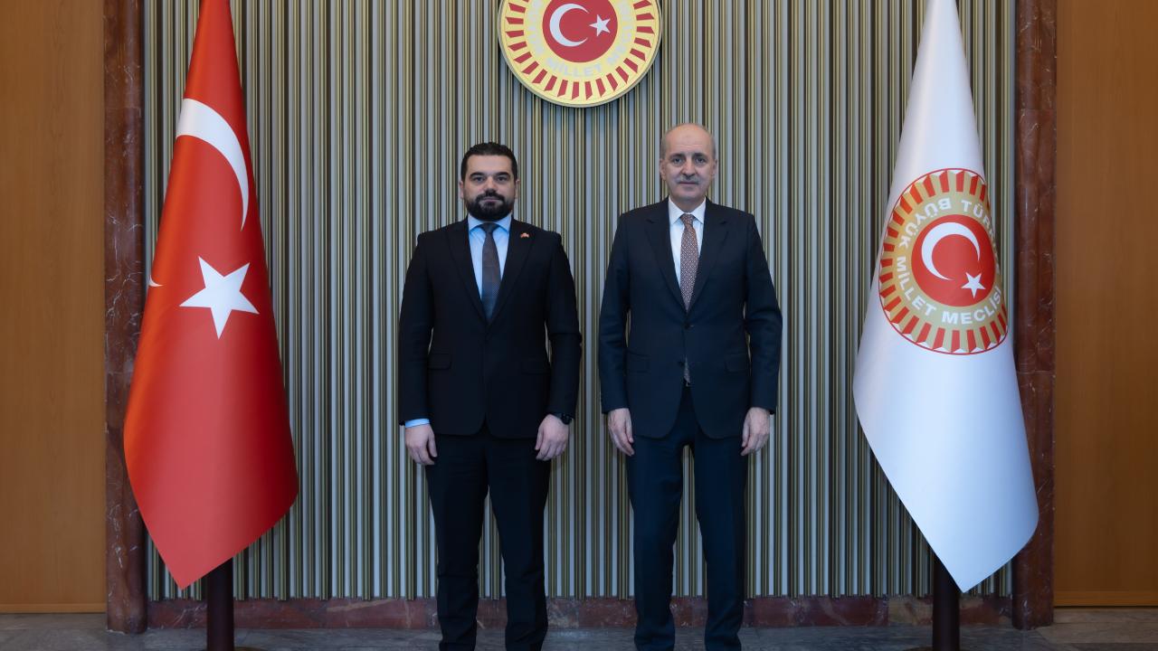TBMM Başkanı Kurtulmuş, Kuzey Makedonya Adalet Bakanı Lloga'yı kabul etti