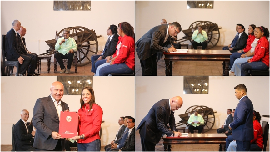 Venezuela ile Türk şirketi arasında petrokimya, gaz ve madencilik anlaşmaları imzalandı