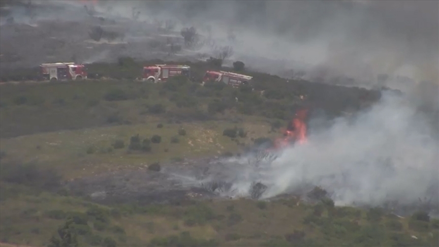 Tuzla Piyade Okulu arazisinde yangın çıktı!