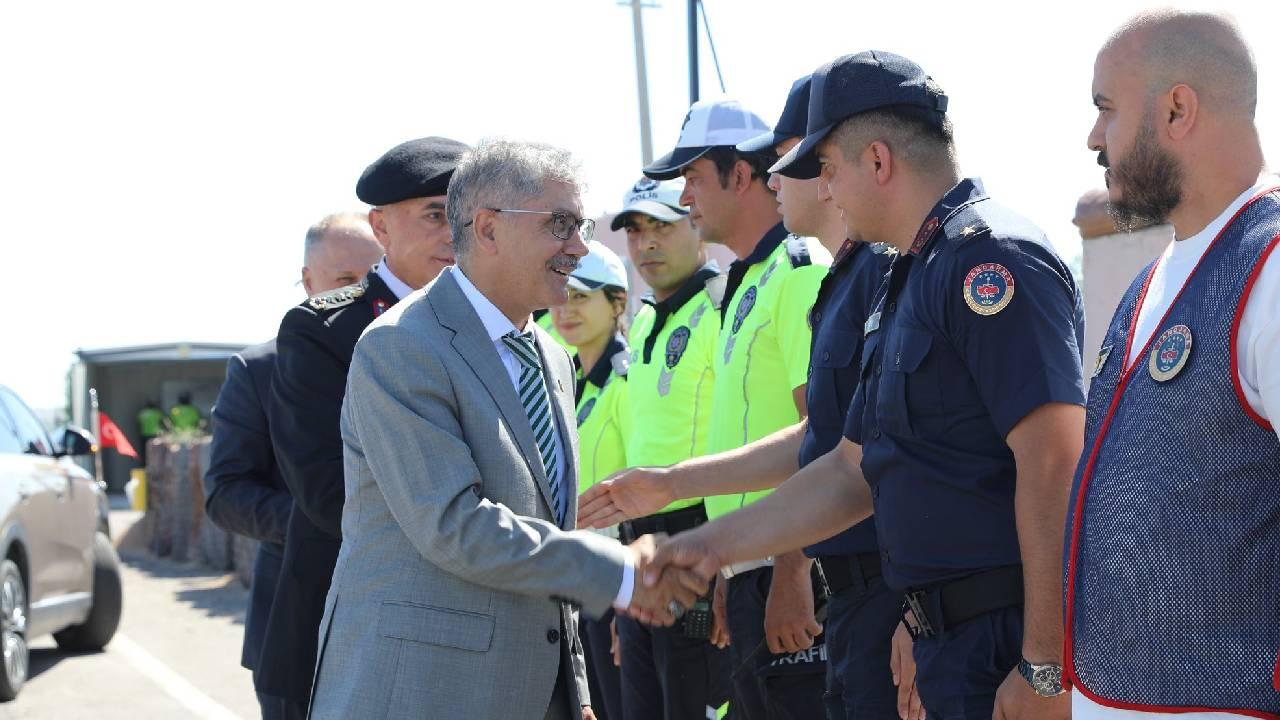 Niğde Valisi Çelik trafik denetimine katıldı