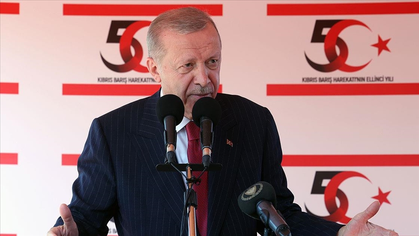 Erdoğan: Müzakereye, görüşmeye, Kıbrıs'ta kalıcı barışı ve çözümü sağlamaya hazırız