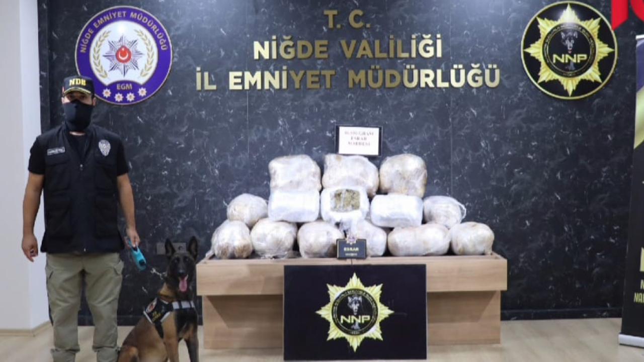 Niğde'de tırda 87 kilogram esrar ele geçirildi!