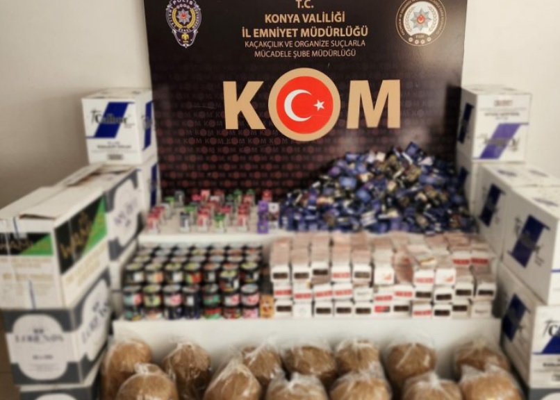 Konya'da Kaçakçılık Operasyonunda 19 Şüpheli Gözaltına Alındı