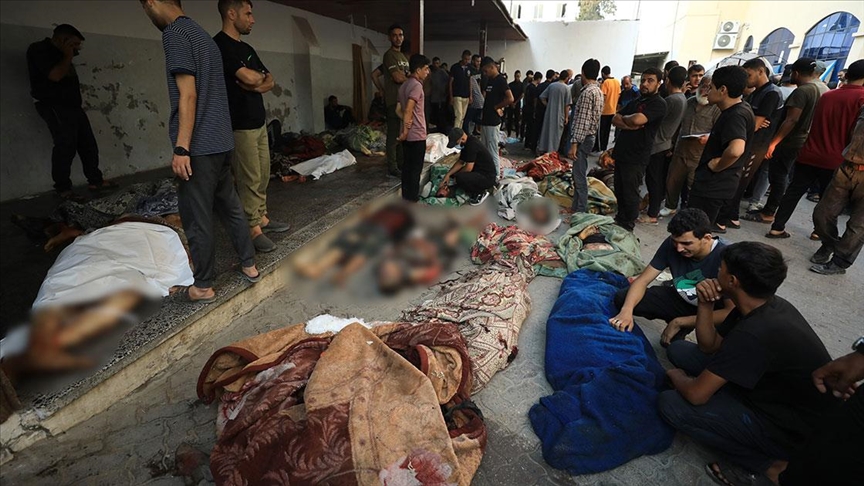 İsrail'in Gazze'de yerinden edilenlerin sığındığı okula düzenlediği saldırıda en az 100 kişi öldü