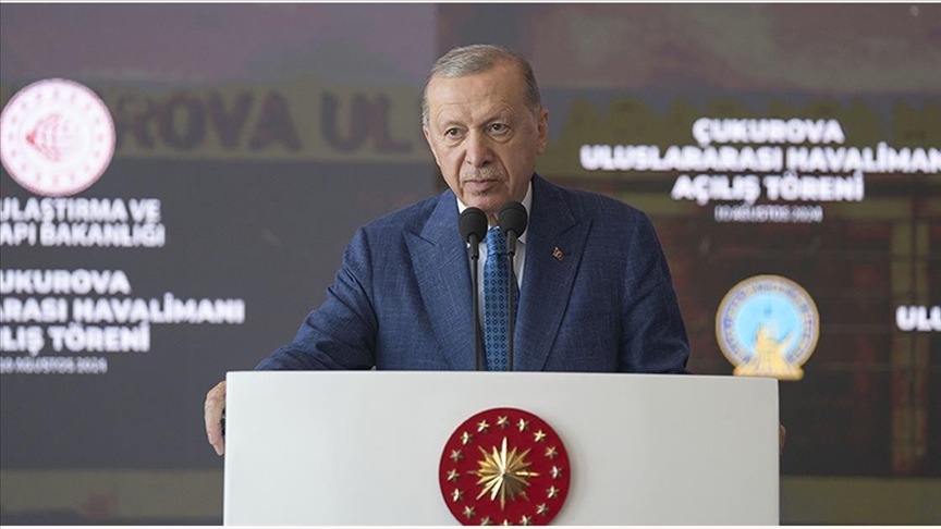 Cumhurbaşkanı Erdoğan: Çukurova Uluslararası Havalimanı yaklaşık 3 bin kişinin istihdamına vesile olacak