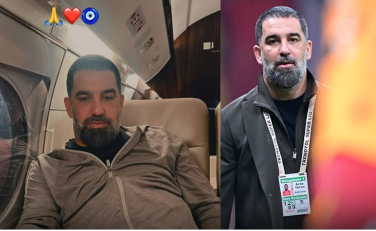 Arda Turan maç sonu özel jetle Arabistan'a gitti