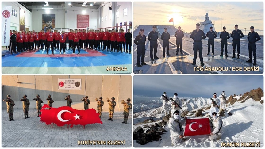 MSB, Mehmetçiğin yeni yıl mesajını paylaştı..