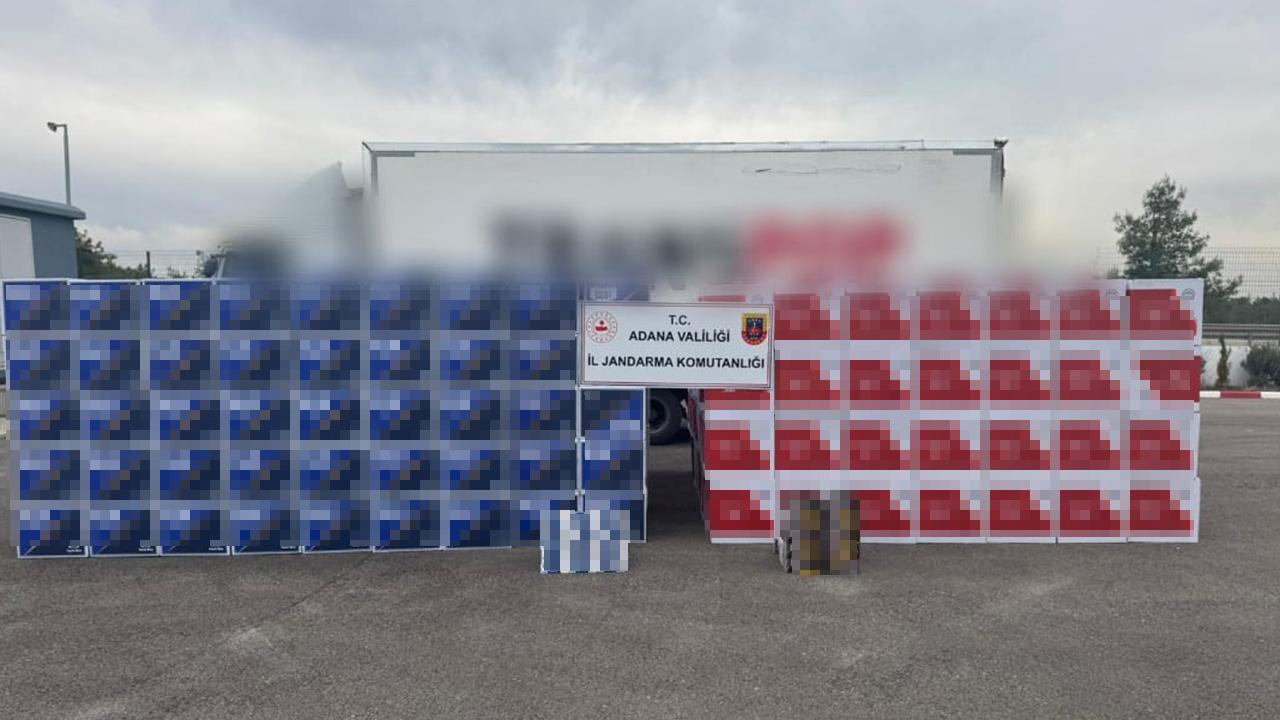 Adana'da tırda 5 milyon 600 bin makaron ele geçirildi!