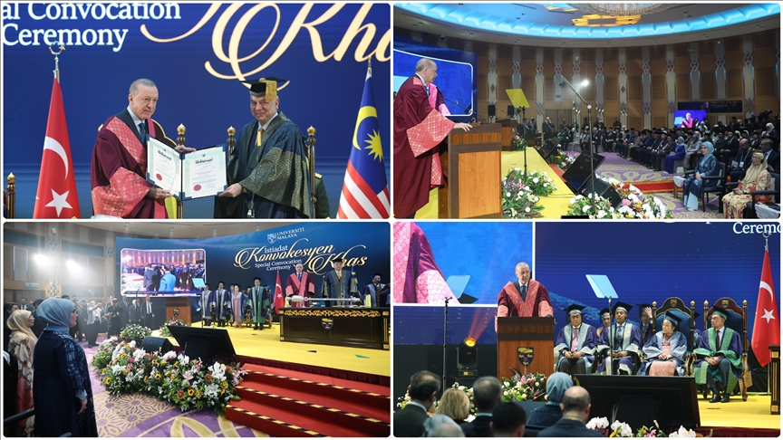 Emine Erdoğan'dan Cumhurbaşkanı Erdoğan'a Malezya'da fahri doktora beratı tevdi edilmesine ilişkin paylaşım