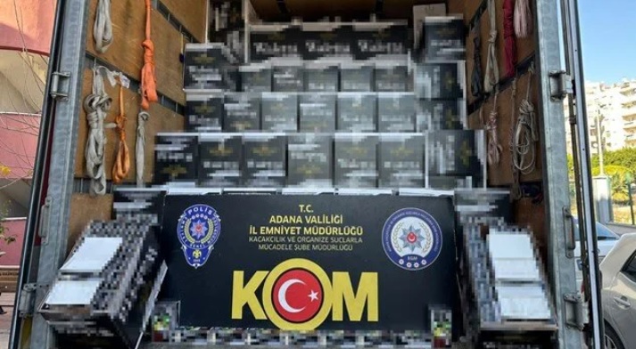 Adana'da 3 Milyon Makaron Ele Geçirildi!