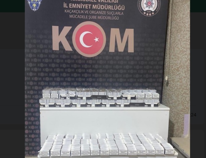 Kırıkkale'de 46 bin 700 dolu makaron ele geçirildi!