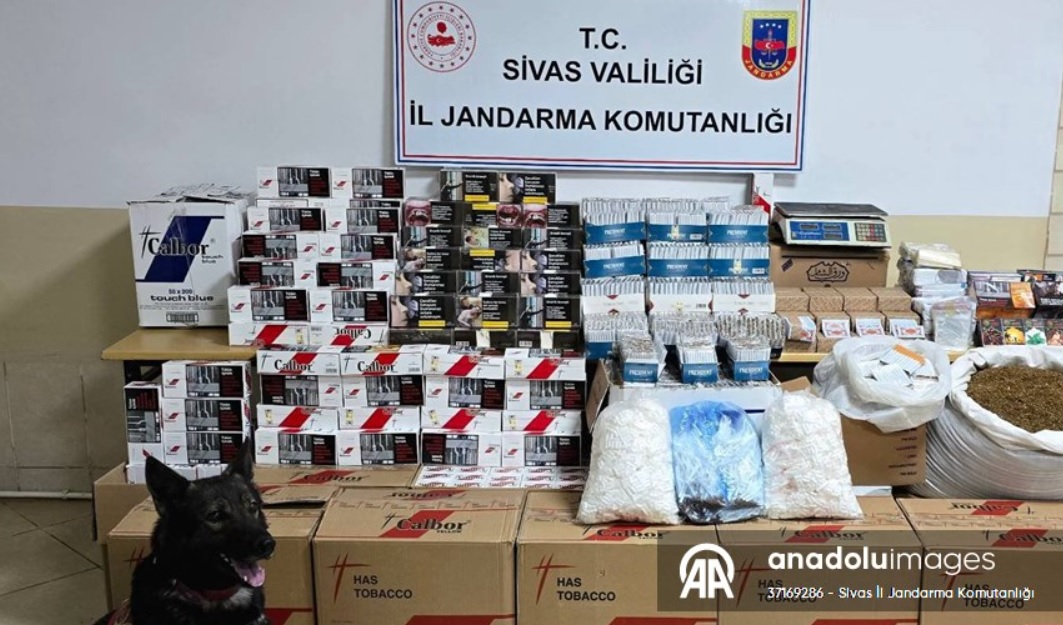 Sivas'ta 131 bin 20 makaron ele geçirildi