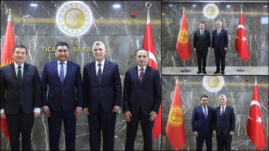 Ticaret Bakanı Bolat, Kırgızistan heyetiyle bir araya geldi
